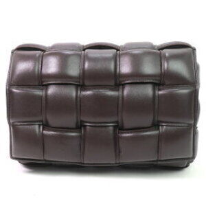 Bottega Veneta Cassette Dark Maxi Messenger Padded Black Bag Soft Leather Brown